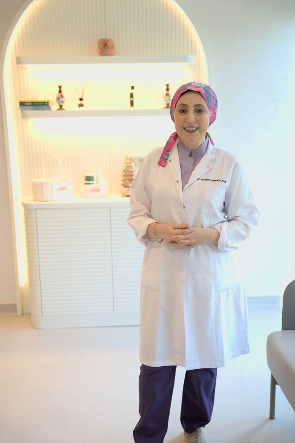 Doctor standing inside the clinic